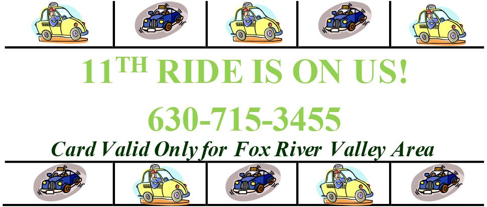A banner with pictures of people riding in cars.